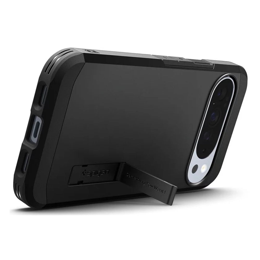 Ovitek MagSafe za Google Pixel 10 Pro XL, Spigen, Tough Armor, Črn
