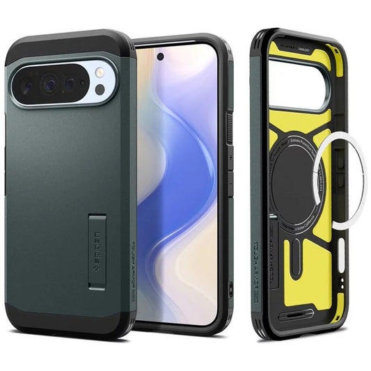 MagSafe ovitek za Google Pixel 10 Pro XL, Spigen, Tough Armor, Zelen ACS09730