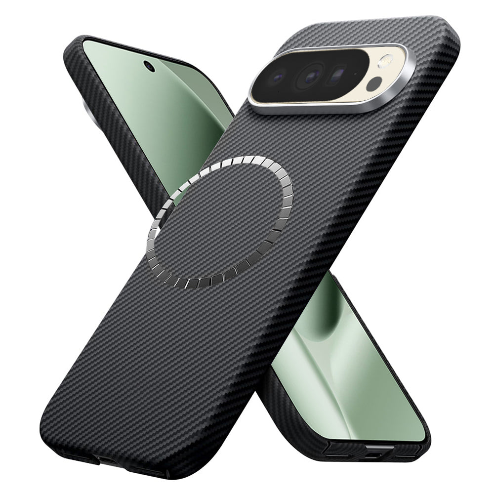 Ovitek MagSafe za Google Pixel 10 Pro XL, Techsuit, Aramid Fiber, Črna
