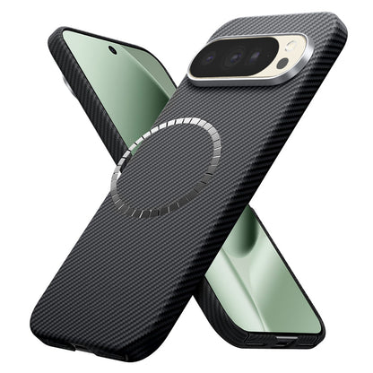 Ovitek MagSafe za Google Pixel 10 Pro XL, Techsuit, Aramid Fiber, Črna