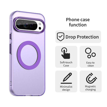Ovitek MagSafe za Google Pixel 10 Pro XL, Techsuit, CandyCase, vijoličen