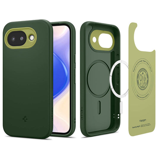 Ovitek MagSafe za Google Pixel 10a, Spigen, Caseology Nano Pop, Zelena ACS11288