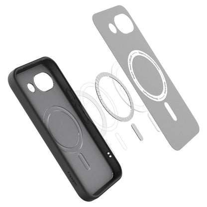 Ovitek MagSafe za Google Pixel 10a, Spigen, Ultra Hybrid, Satinirano črn ACS11278