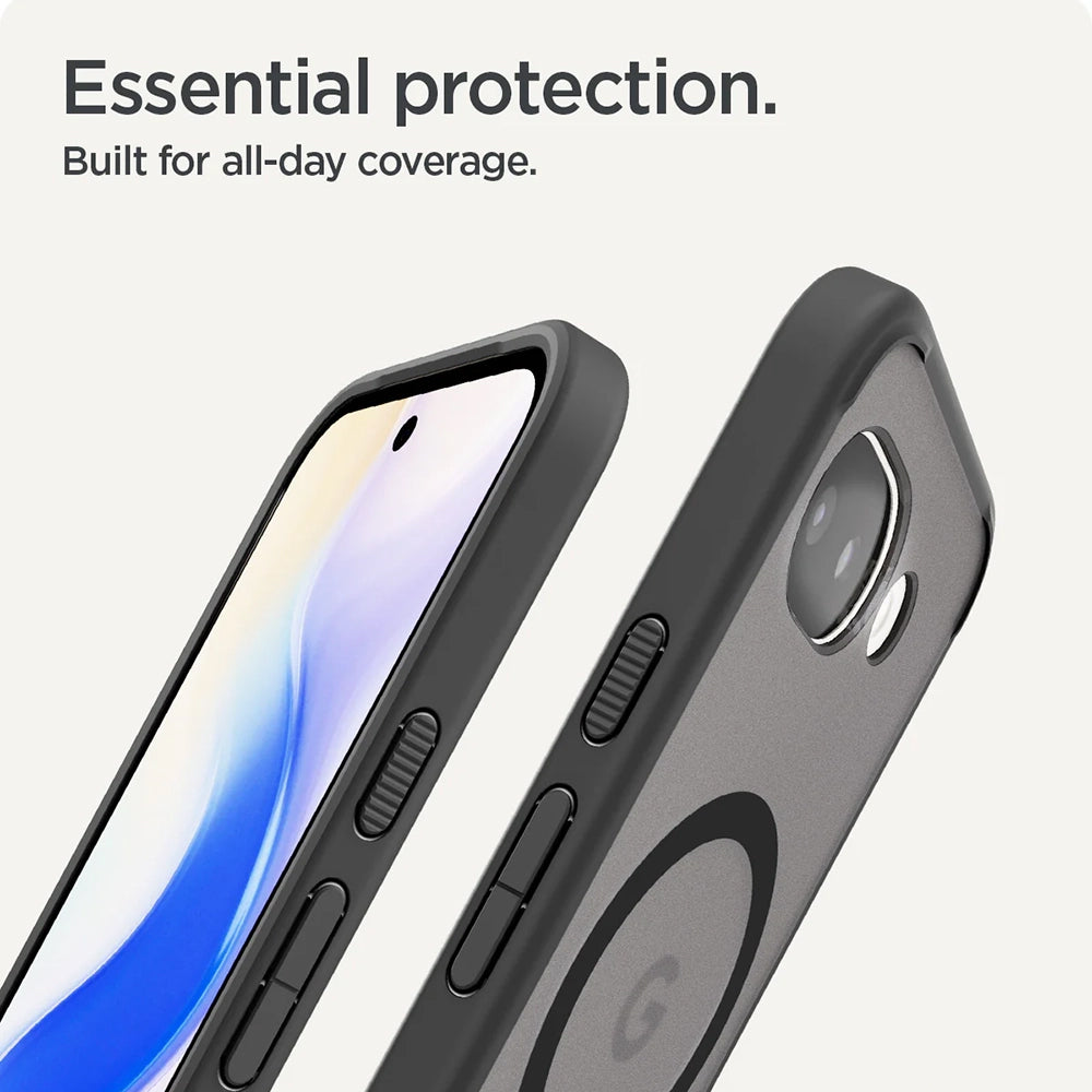 Ovitek MagSafe za Google Pixel 10a, Spigen, Ultra Hybrid, Satinirano črn ACS11278
