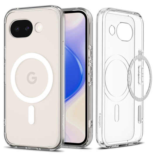 MagSafe ovitek za Google Pixel 10a, Spigen, Ultra Hybrid, prozoren bel ACS11276