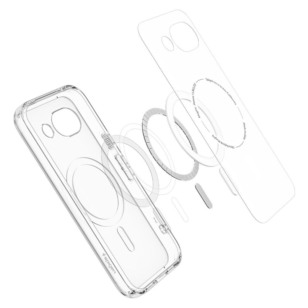 Ovitek MagSafe za Google Pixel 10a, Spigen, Ultra Hybrid, Prosojno Siva ACS11277
