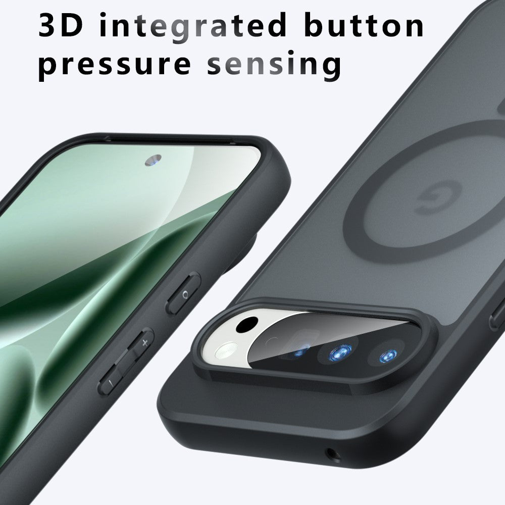Ovitek MagSafe za Google Pixel 11 Pro / 11, Techsuit, PureFrost, Črna satenasta