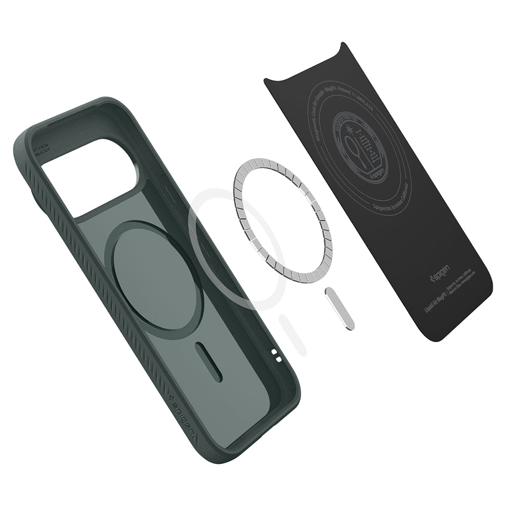 MagSafe ovitek za Google Pixel 11 Pro, Spigen, Liquid Air, Zelen ACS11858