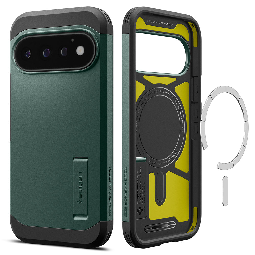 MagSafe ovitek za Google Pixel 11 Pro, Spigen, Tough Armor, Zelen ACS11859