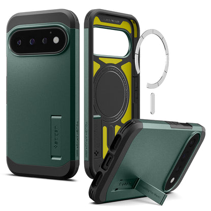 MagSafe ovitek za Google Pixel 11 Pro, Spigen, Tough Armor, Zelen ACS11859