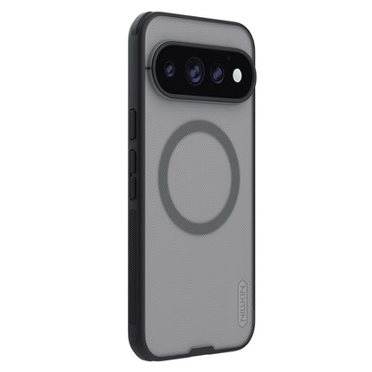 Ovitek MagSafe za Google Pixel 11 Pro XL, Nillkin, Super Shield Pro, črn, prosojen, satenast