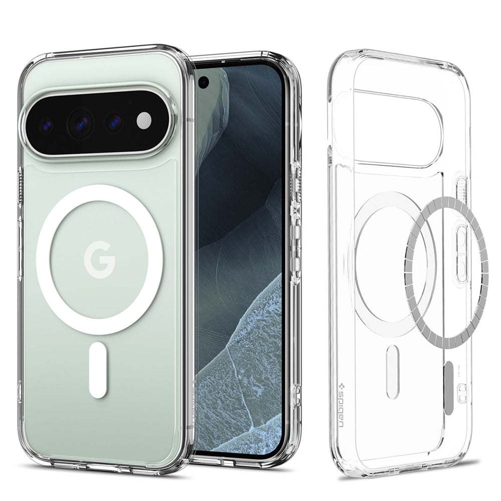 MagSafe ovitek za Google Pixel 11 Pro XL, Spigen, Ultra Hybrid, prozoren bel ACS11451