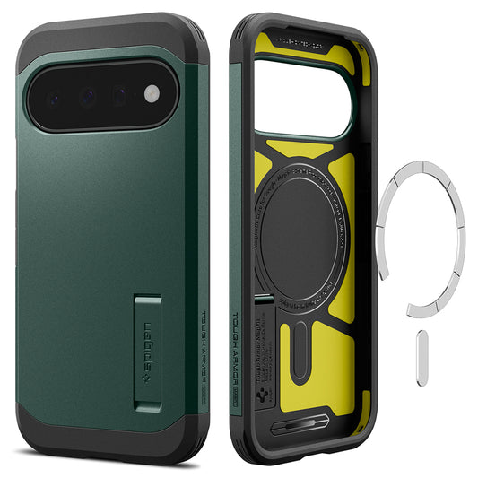 MagSafe ovitek za Google Pixel 11, Spigen, Tough Armor, Zelen ACS11854