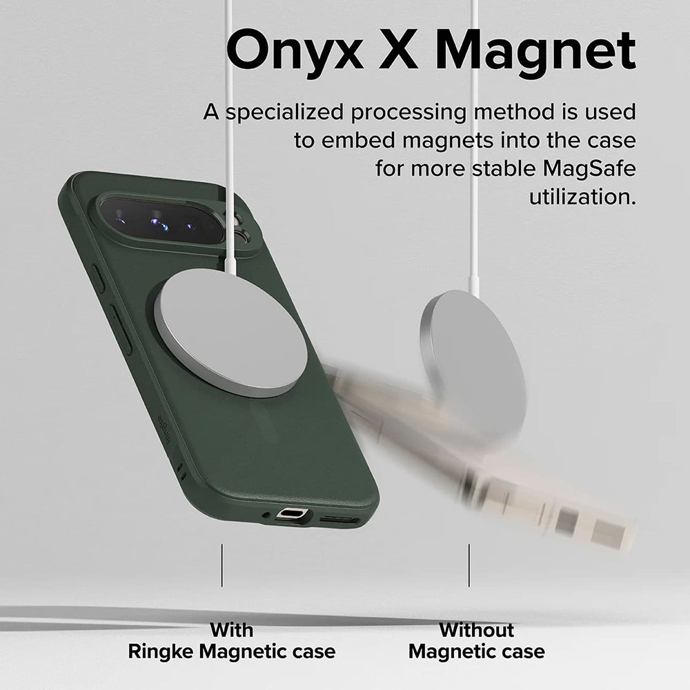 MagSafe ovitek za Google Pixel 9 Pro, Ringke, Onyx, Temno zelena
