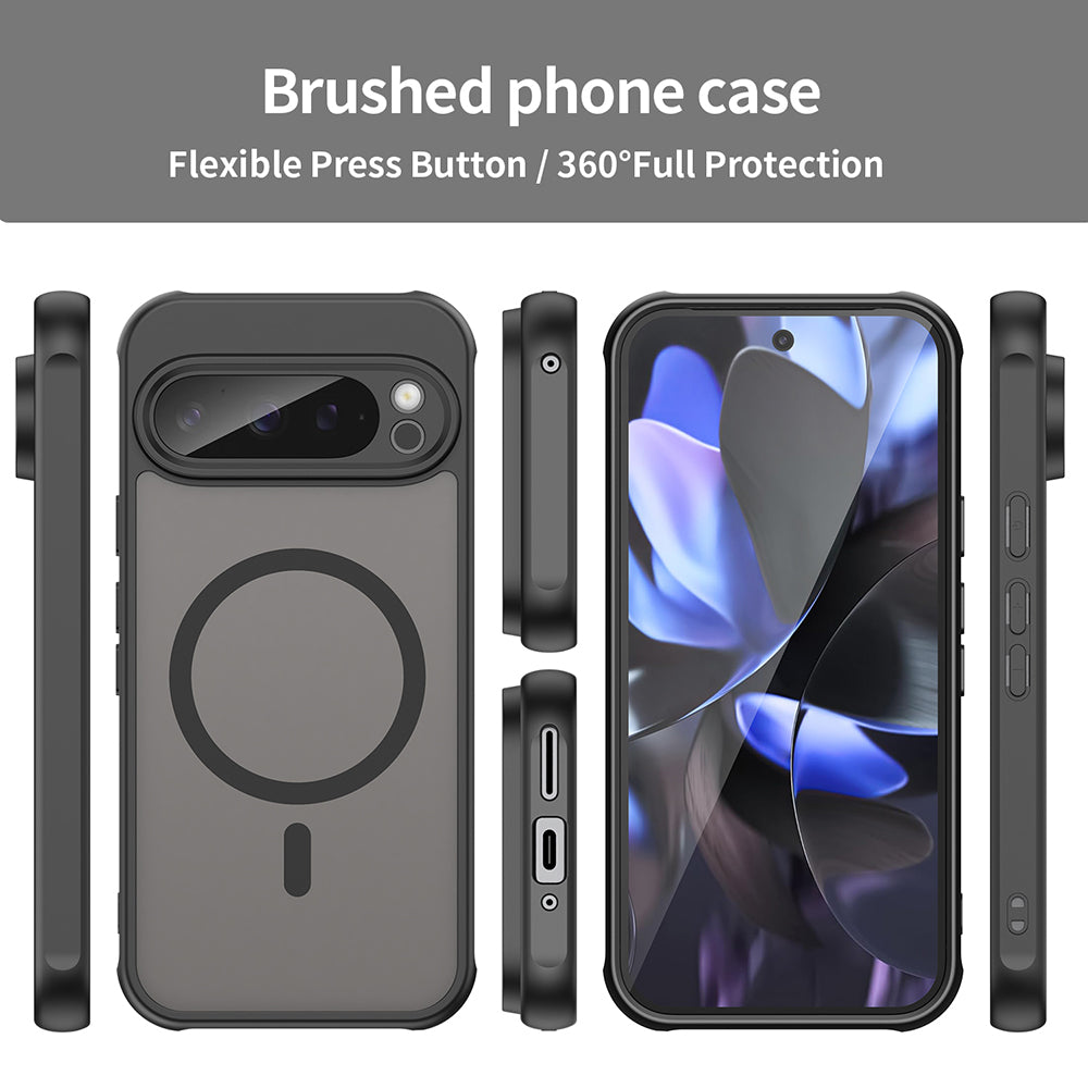 Ovitek MagSafe za Google Pixel 9 Pro, Techsuit, HaloFrost II, Črn