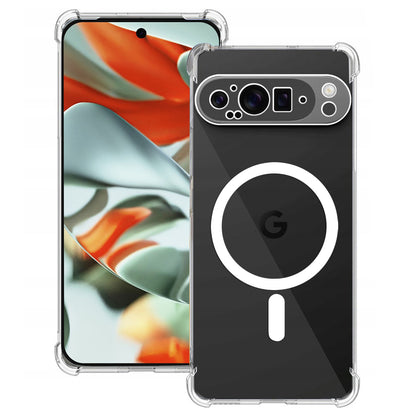 MagSafe Case for Google Pixel 9 Pro XL, Techsuit, Shockproof, Transparent