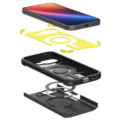 Ovitek MagSafe za Google Pixel 9a, Spigen, Tough Armor, Črn