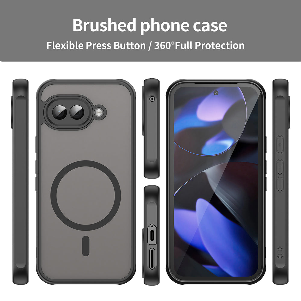 Ovitek MagSafe za Google Pixel 9a, Techsuit, HaloFrost II, Črn