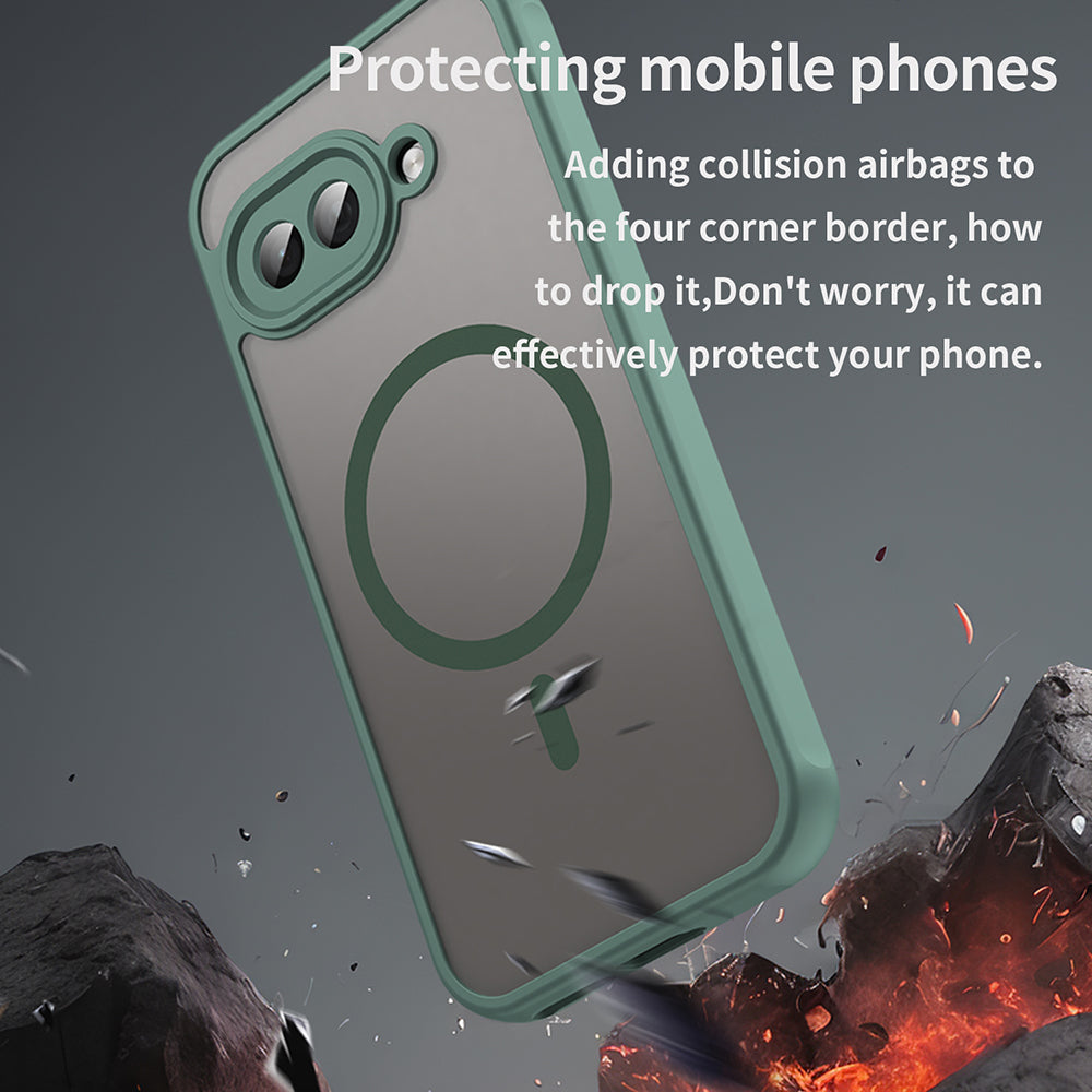 Ovitek MagSafe za Google Pixel 9a, Techsuit, HaloFrost II, Zelen