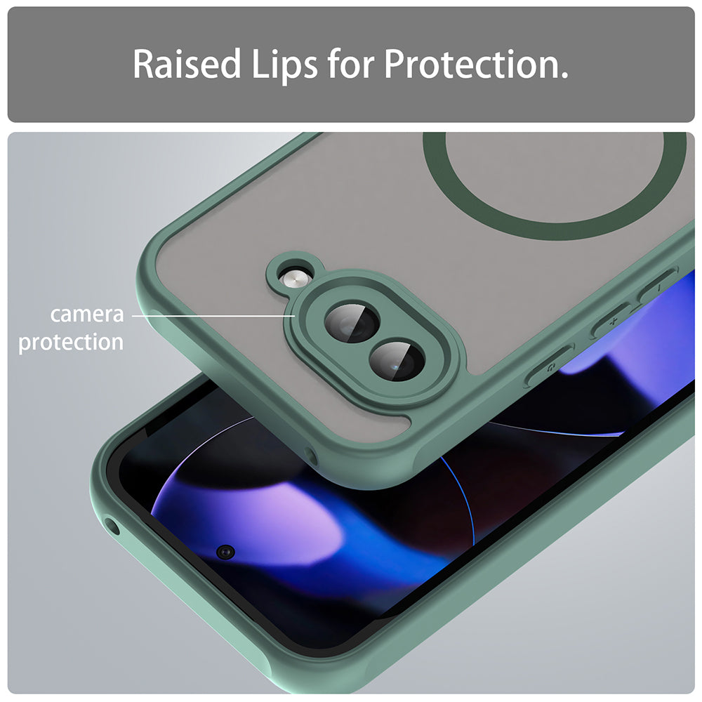Ovitek MagSafe za Google Pixel 9a, Techsuit, HaloFrost II, Zelen