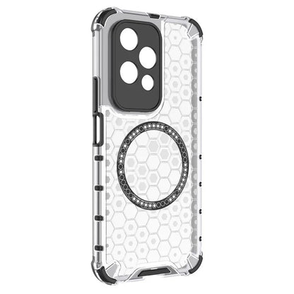 MagSafe Case for Honor 200 Lite, Techsuit, HoneyComb Shield, White