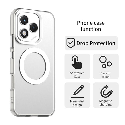 MagSafe ovitek za Honor 400 Lite, Techsuit, CandyCase, bel