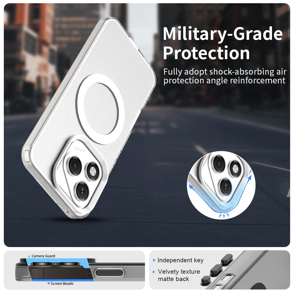 MagSafe ovitek za Honor 400 Lite, Techsuit, CandyCase, bel