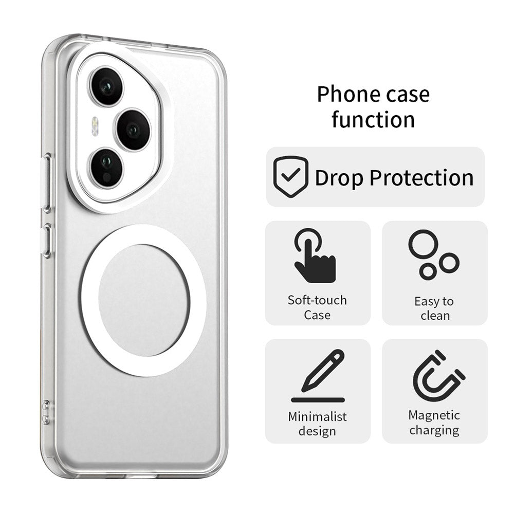 MagSafe ovitek za Honor 400 Pro, Techsuit, CandyCase, bel