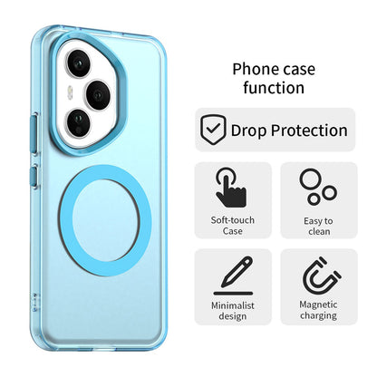 MagSafe ovitek za Honor 400 Pro, Techsuit, CandyCase, modra