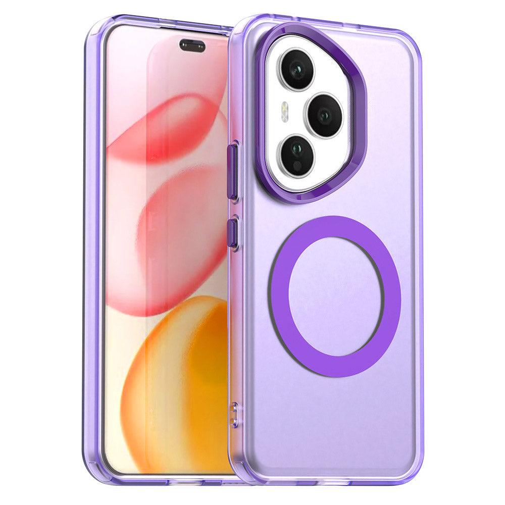 Ovitek MagSafe za Honor 400 Pro, Techsuit, CandyCase, vijoličen