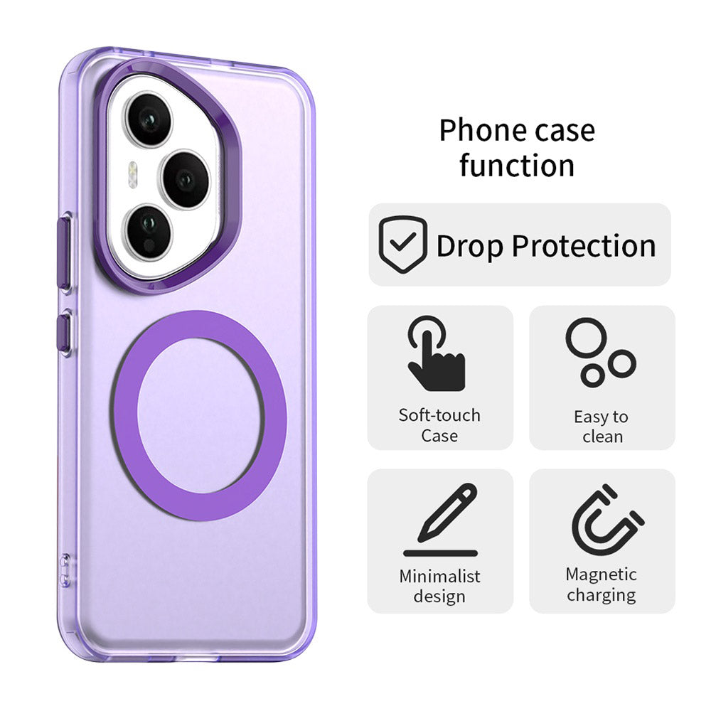 Ovitek MagSafe za Honor 400 Pro, Techsuit, CandyCase, vijoličen