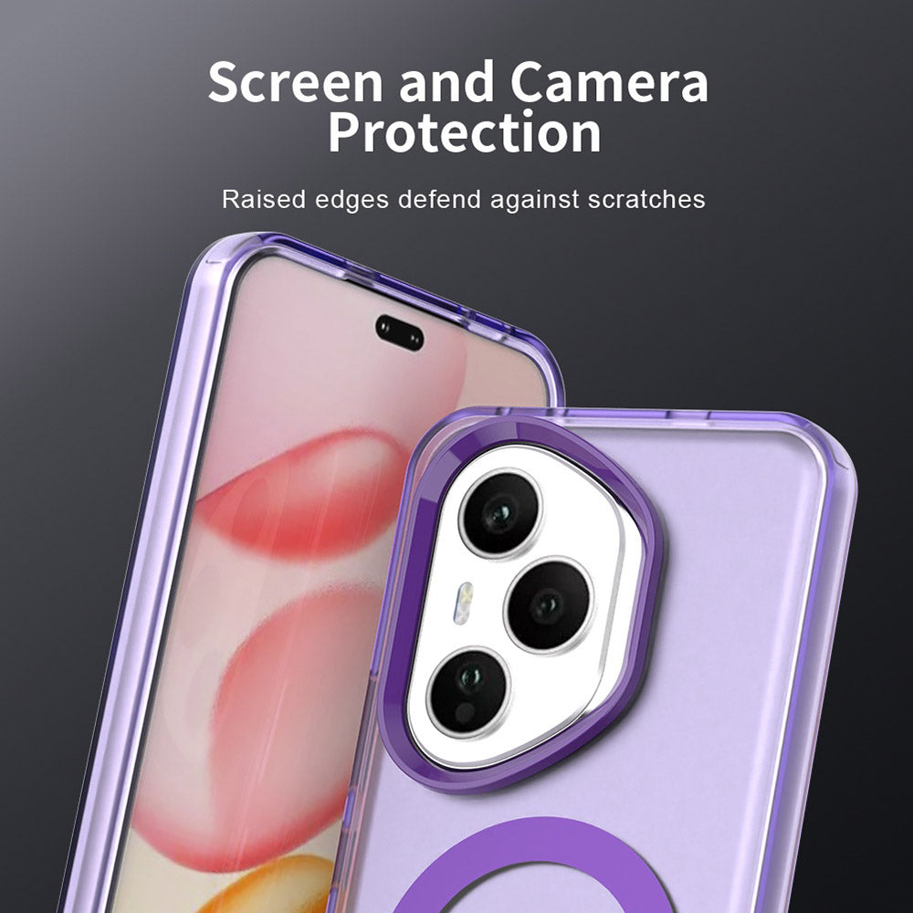 Ovitek MagSafe za Honor 400 Pro, Techsuit, CandyCase, vijoličen