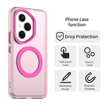 MagSafe ovitek za Honor 400 Pro, Techsuit, CandyCase, roza