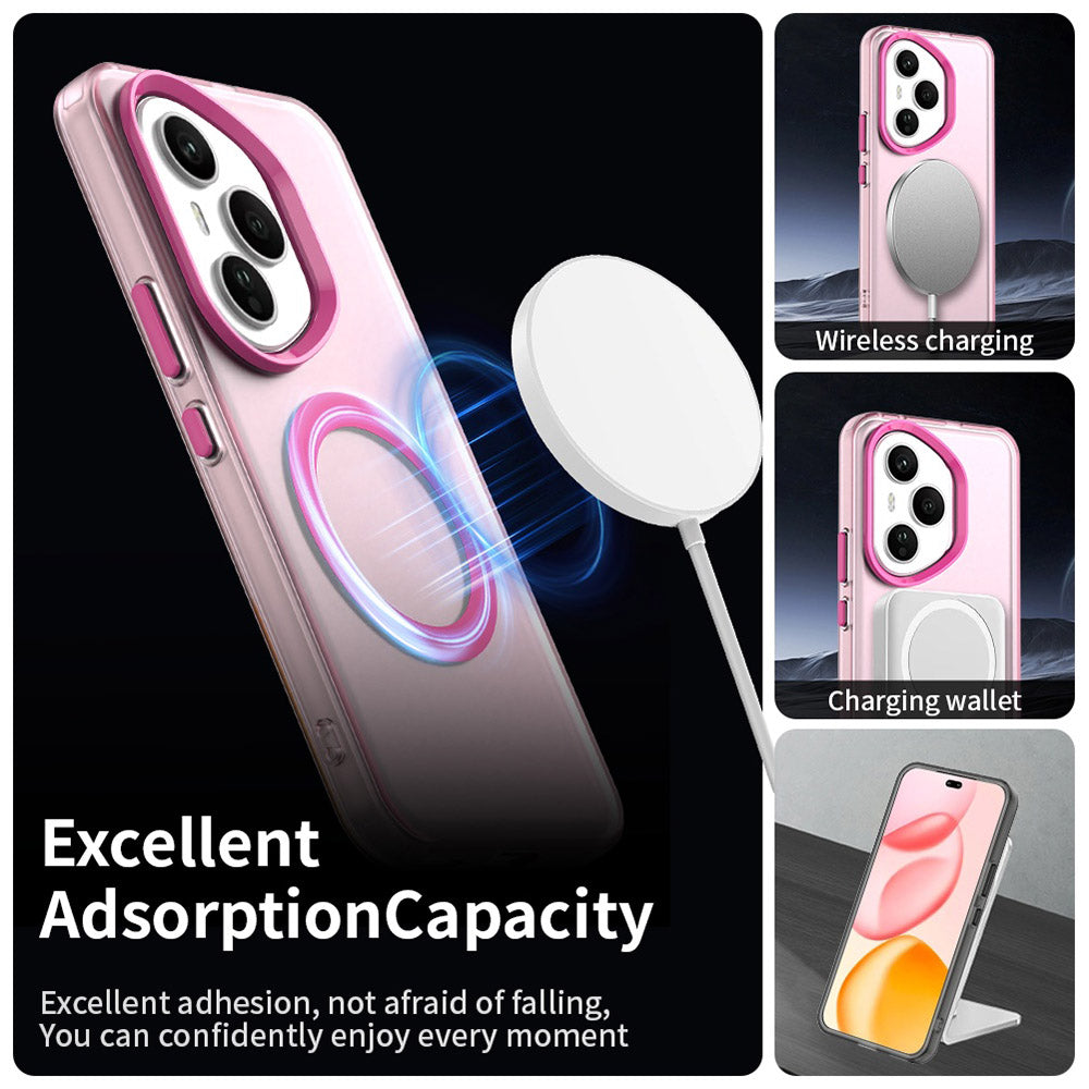 MagSafe ovitek za Honor 400 Pro, Techsuit, CandyCase, roza