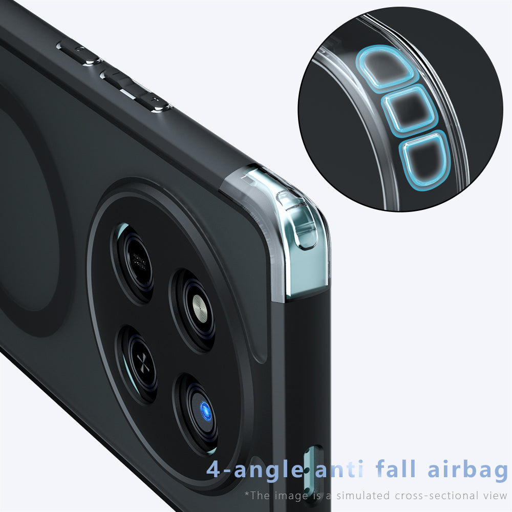 MagSafe Case for Honor 400 Pro, Techsuit, PureFrost, Satin Black