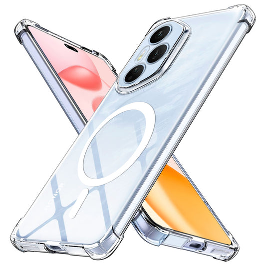 MagSafe ovitek za Honor 400 Pro, Techsuit, odporen na udarce, prozoren
