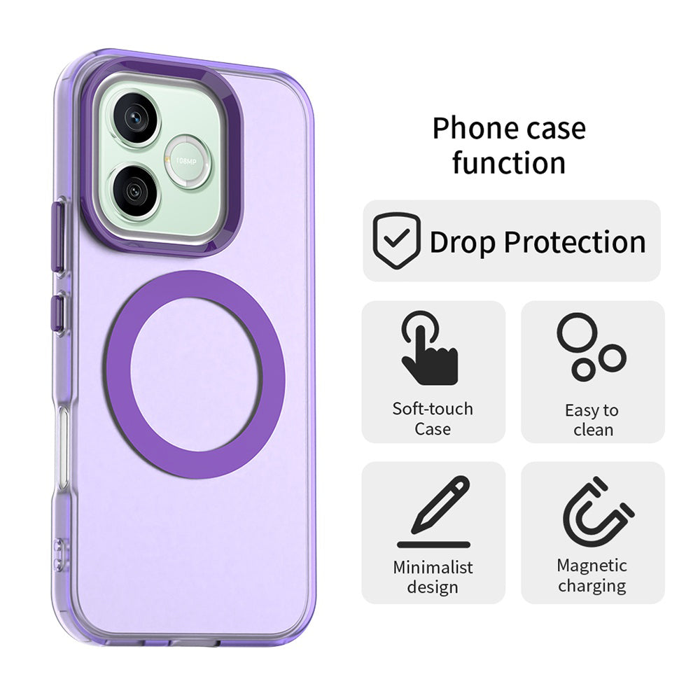MagSafe ovitek za Honor 600 Lite, Techsuit, CandyCase, vijoličen