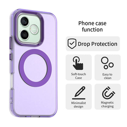 MagSafe ovitek za Honor 600 Lite, Techsuit, CandyCase, vijoličen