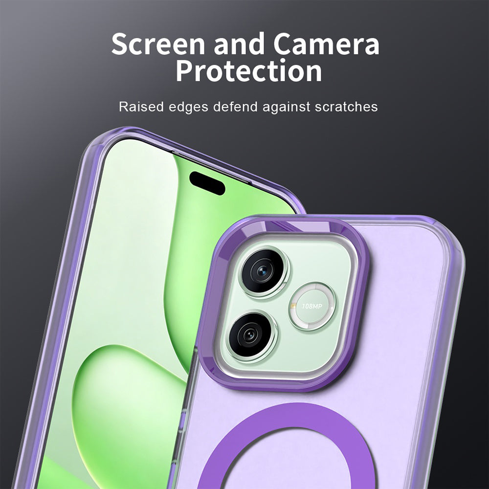 MagSafe ovitek za Honor 600 Lite, Techsuit, CandyCase, vijoličen