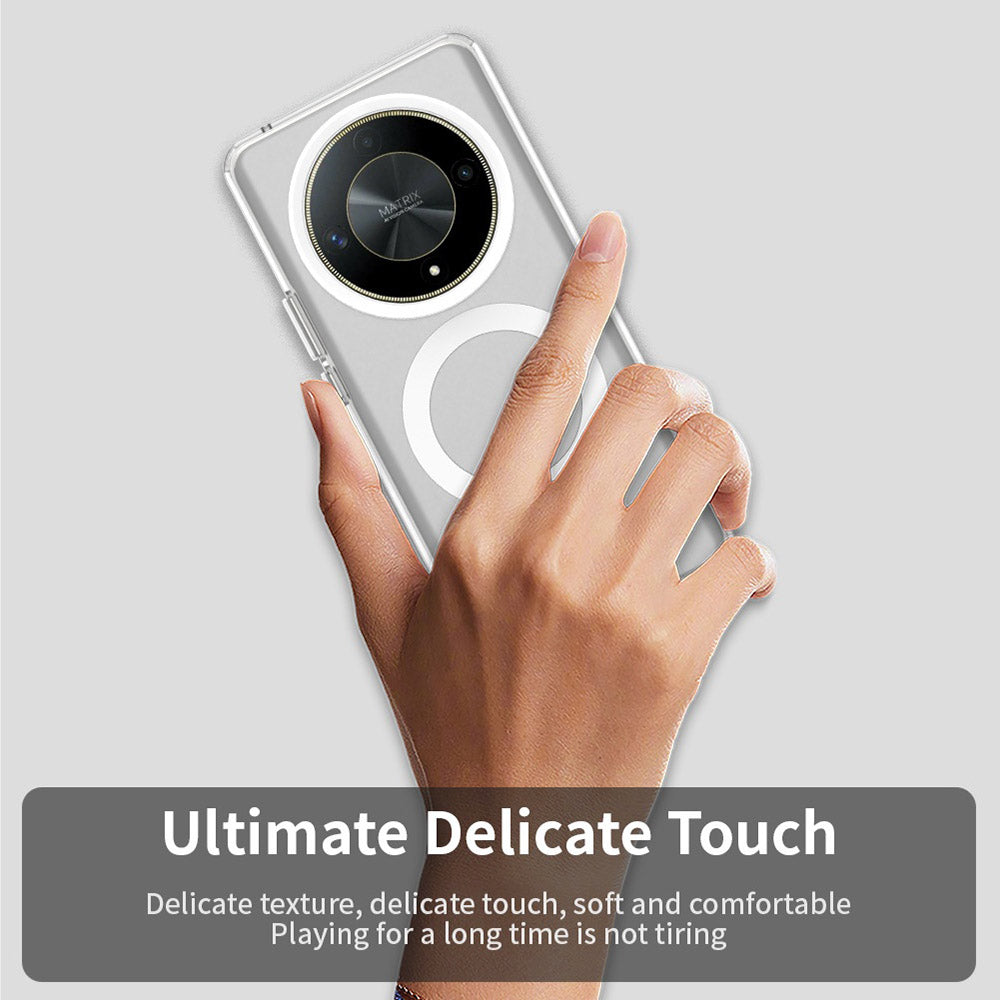MagSafe ovitek za Honor Magic6 Lite, Techsuit, CandyCase, Bela