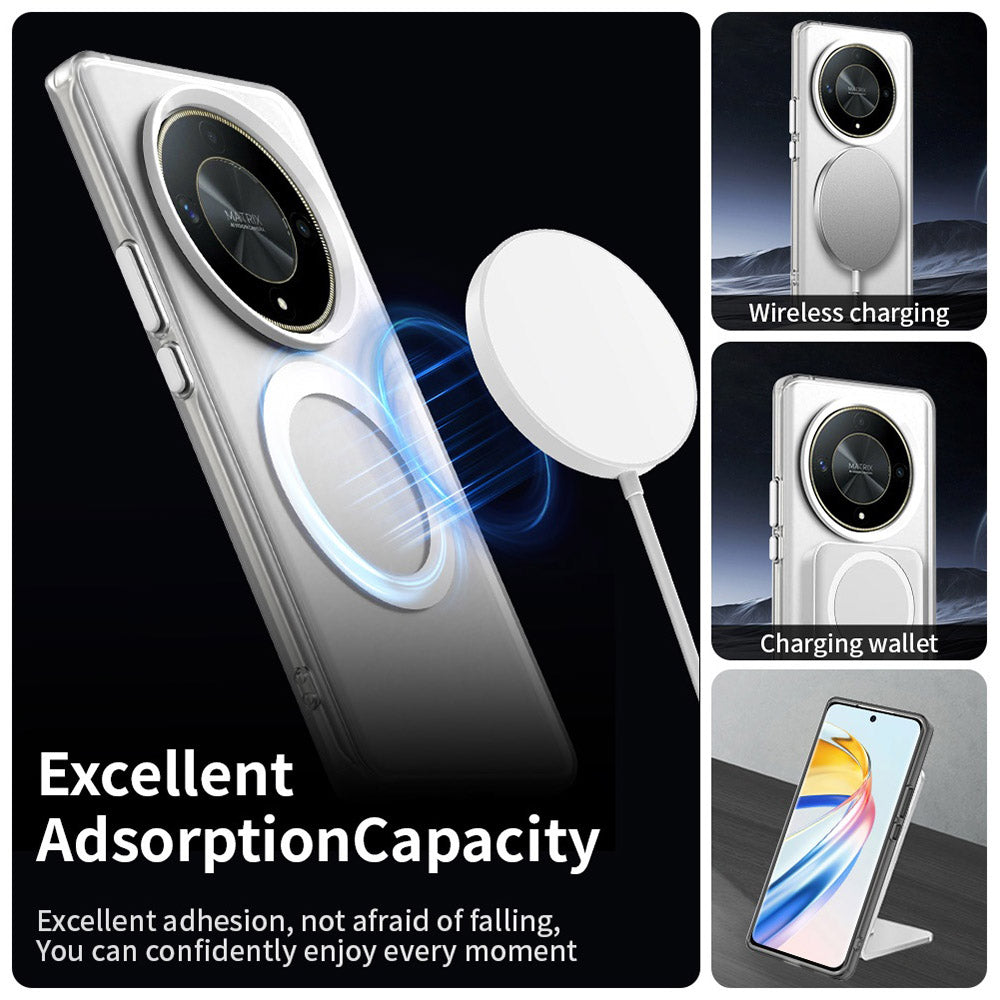 MagSafe ovitek za Honor Magic6 Lite, Techsuit, CandyCase, Bela