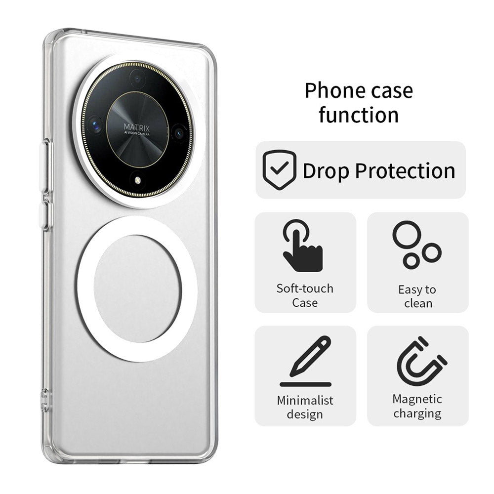 MagSafe ovitek za Honor Magic6 Lite, Techsuit, CandyCase, Bela