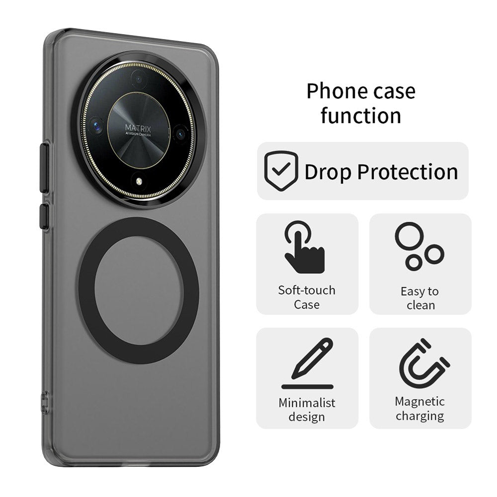 MagSafe ovitek za Honor Magic6 Lite, Techsuit, CandyCase, Črn