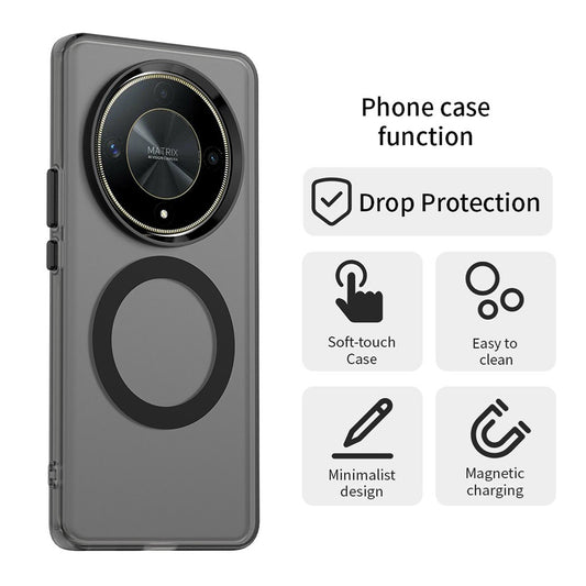 MagSafe ovitek za Honor Magic6 Lite, Techsuit, CandyCase, Črn
