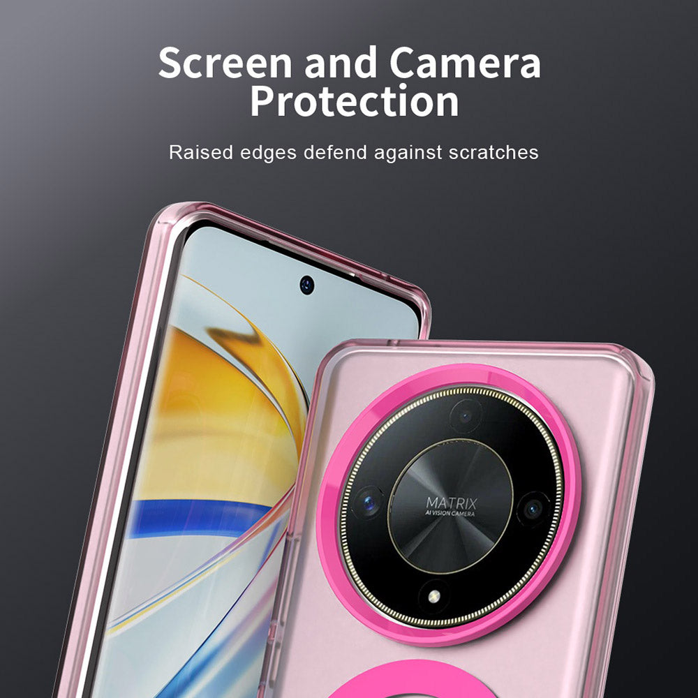 MagSafe ovitek za Honor Magic6 Lite, Techsuit, CandyCase, roza