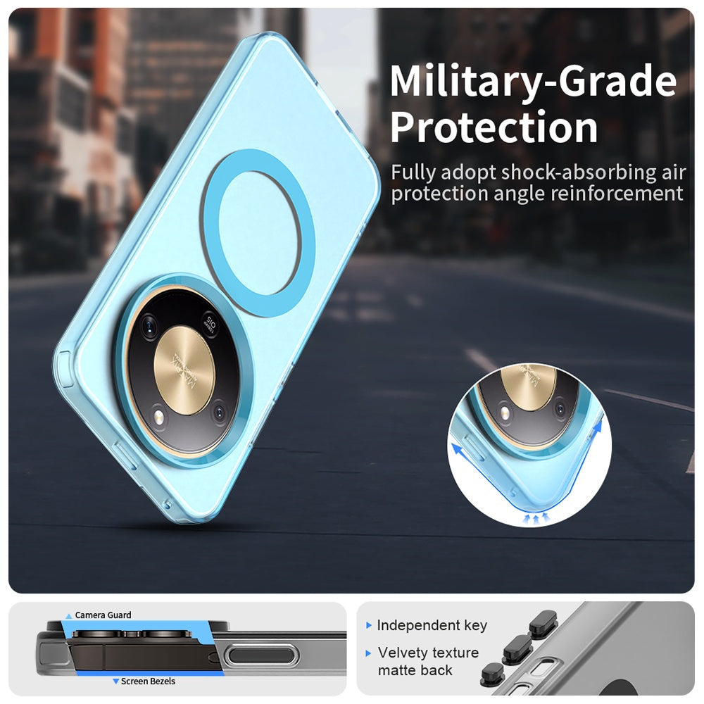 Ovitek MagSafe za Honor Magic8 Lite, Techsuit, CandyCase, Modra