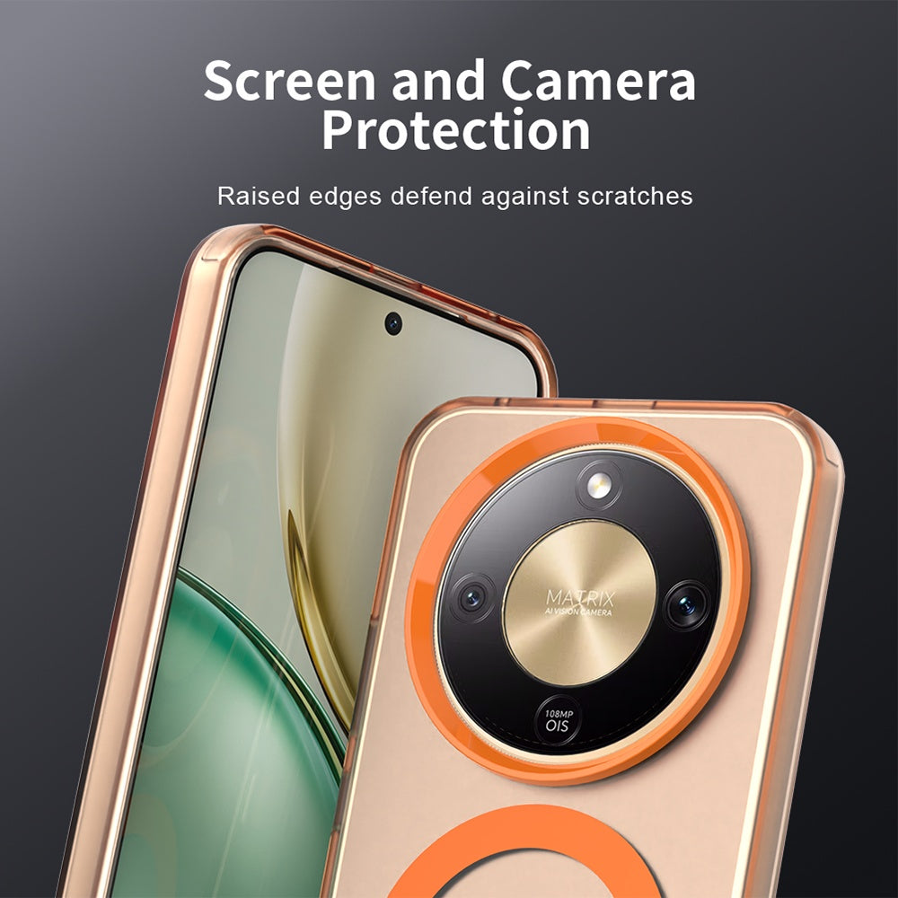 Ovitek MagSafe za Honor Magic8 Lite, Techsuit, CandyCase, Oranžen