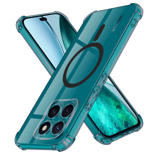 MagSafe ovitek za Honor X8c, Techsuit, prozoren odporen na udarce, dimljen