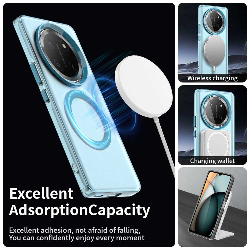 MagSafe ovitek za Honor X9c / Magic7 Lite, Techsuit, CandyCase, modra
