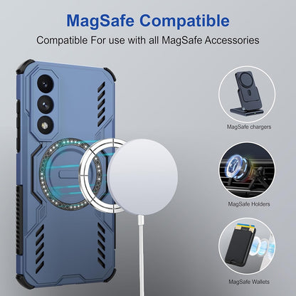 Ovitek MagSafe za Huawei nova 14 Pro, Techsuit, ArmorMag, Modra